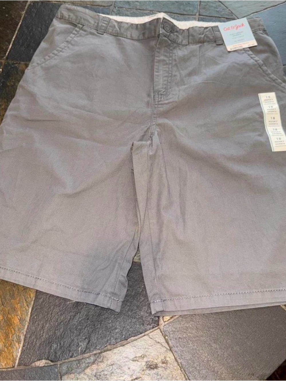 Cat & Jack Gray Boys' Casual Cotton Shorts